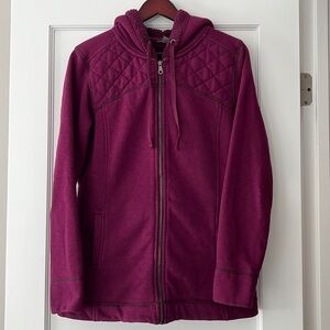 Eddie Bauer Women’s Quilted Purple Hoodie Size M